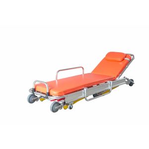 Hospital Medical Adjustable Patient Trolley Aluminum Alloy Emergency Rescue