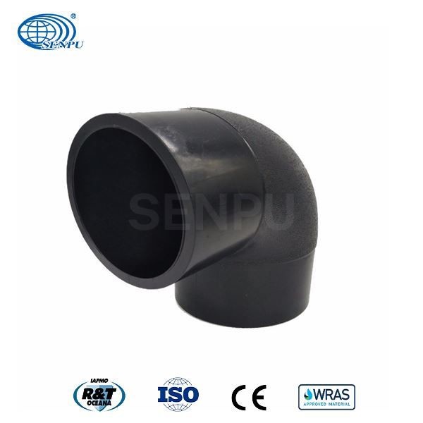 Buy Butt Fusion 90 Degree Elbow Plastic Pipe Fitting UV Resistant at wholesale prices
