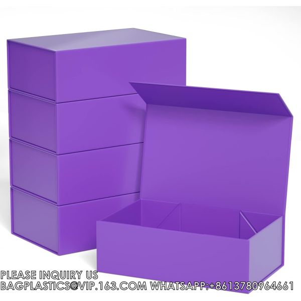 Custom Magnet Magnetic Luxury Packaging Folding Paper Gift Box Business Flap Lid Packaging Cardboard Bespoke Custom