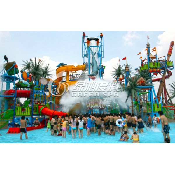 Buy Giant Outdoor Huge Water House Slide Water Park for hotel or Amusement Park Equipment at wholesale prices
