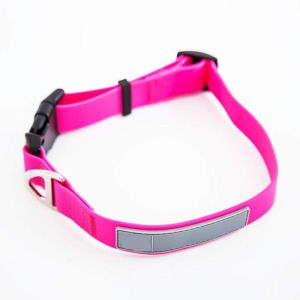 Reflective Waterproof Dog Collars , Smell Proof Dog Collar Polyester Webbing