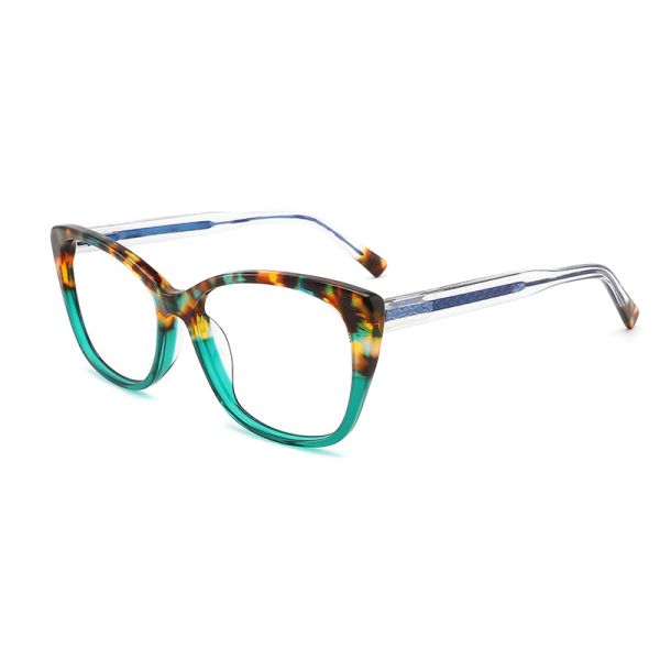 Buy Women Luxury Acetate Frame Glasses Cat Eye Optical CE Approved at wholesale prices
