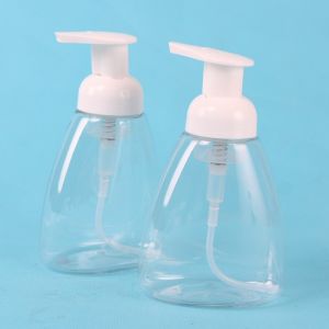 300ml PET Clear Hand Sanitizer Foam Bottle / Mousse Foam Bottle