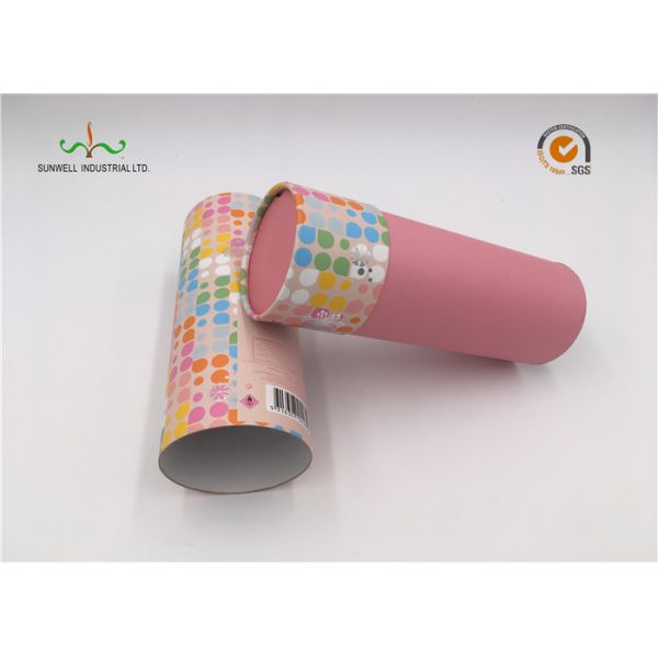 OEM Food Grade Cardboard Cylinder Tubes , Promotion Paper Tube Packaging