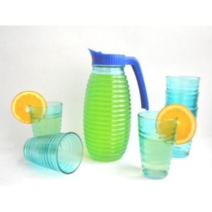 Quality GLASS JUICE JAR WITH 4 CUPS for sale