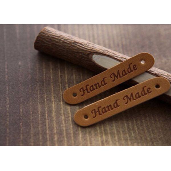 Buy Embossed Custom Leather Clothing Patches , Creative Leather Flight Jacket Patches at wholesale prices