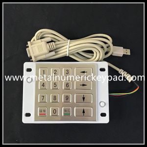 China Waterproof 4X4 Matrix Metal Numeric Keypad 16 Keys R232 Interface on sale