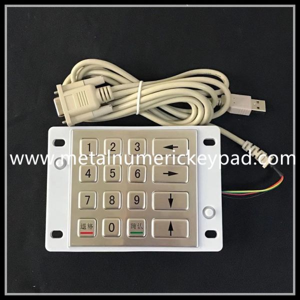 Buy Waterproof 4X4 Matrix Metal Numeric Keypad 16 Keys R232 Interface at wholesale prices