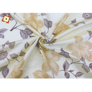 Colour Printed Flower Tricot Mattress Fabric Custom Knitted Anti Sensitive