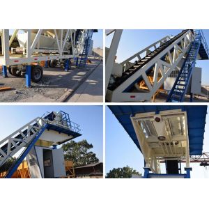 Automatic Heavy Construction Machinery Mobile Concrete Batching Plant With 100t