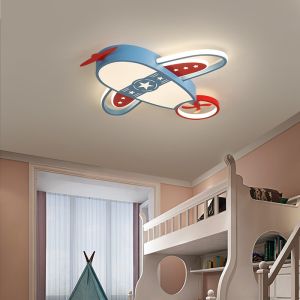 Nordic Creative Airplane LED Chandelier Simple Decor Modern Boy Room Airplane