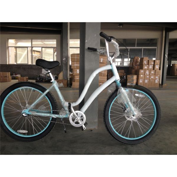 26 Inch 3 Speed Comfort Hybrid Step Through Beach Cruiser Bike with Customized Logo