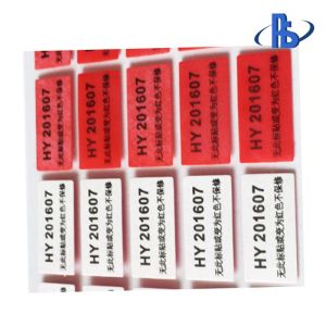 Single Sided Acrylic Adhesive Water Sensitive Tamper Evident Labels