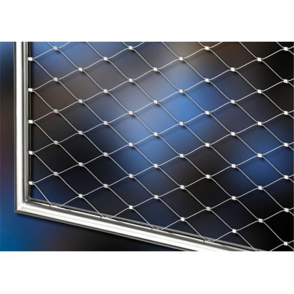 Softly Flex Decorative Wire Mesh Fencing , PVC / Nylon Woven Rope Mesh