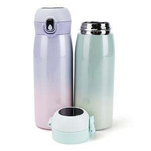 Stainless Steel Personalized Vacuum Insulated Tumbler One-Touch Promotional With