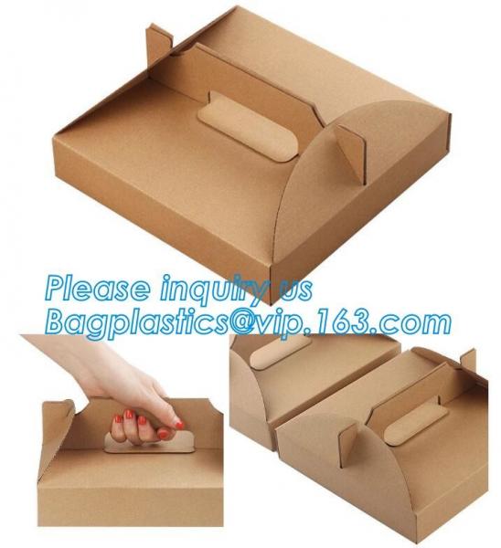 Disposable Custom Printed Food Kraft Lunch Paper Box For Food,Cardboard Paper Salad Box With Logo Printing bagease packa