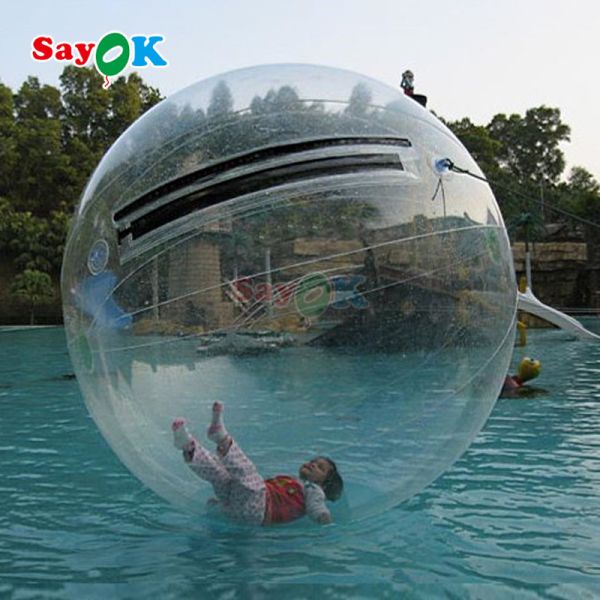 Inflatable Floating Roller Aqua Zorbing Ball Transparent PVC Cylinder Human Water Bubble Ball for Water Game