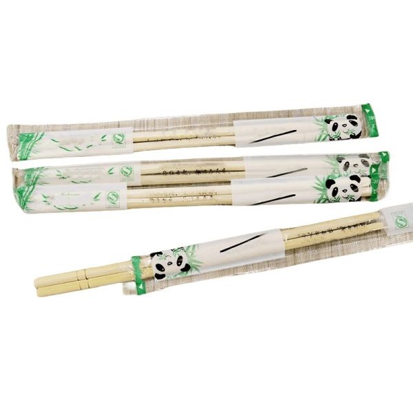 Buy Business Gifts Round Bamboo Disposable Chopsticks with Customized Logo and 100% Natural Bamboo Material at wholesale prices