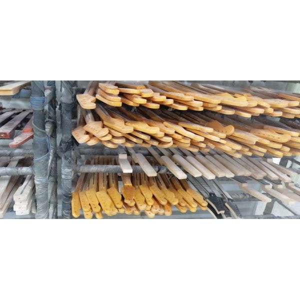 Custom Grand 22 Fret Roasted Maple Electric Guitar Neck for Handmade Tele Guitar Kits Gloss Finished with Bone Nut