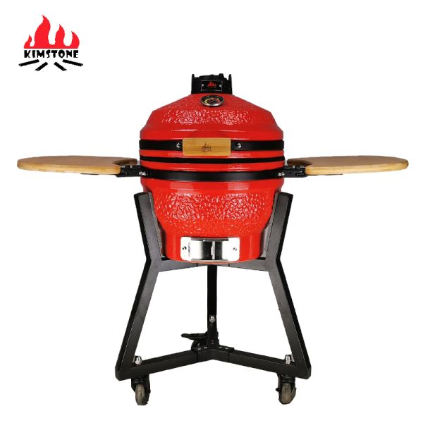 KIMSTONE 16 Inch Bbq Egg Grill Kamado Mullite Kamado Grill Xl Camping Bbq Grill