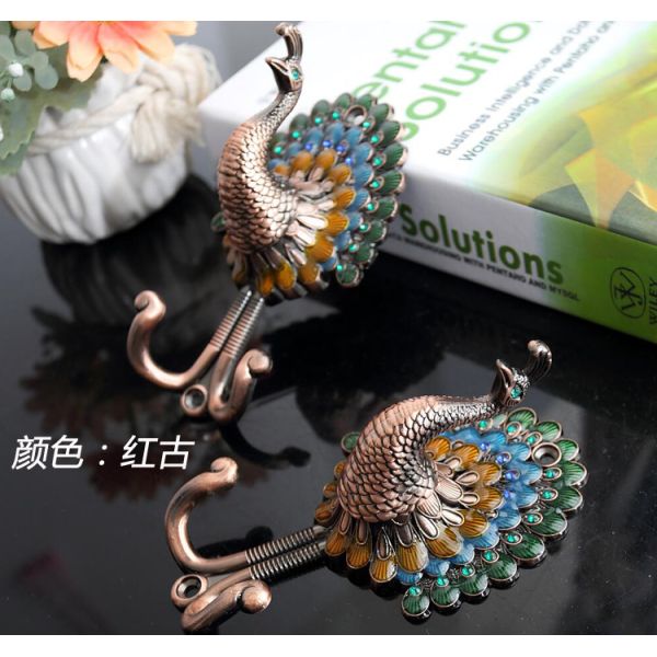 High quality classical customized metal zinc alloy curtain hooks for home decorations