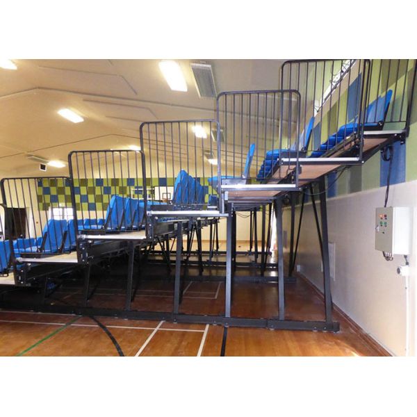 Buy Sport Games Spectator Arena Stage Seating HDPE Material Customized With Aisle Steps at wholesale prices