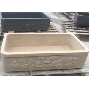 Granite Sandstone Natural Stone Bathroom Sinks With Beautiful Pattern