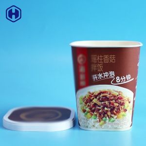 89MM Instant Rice IML Cup Square Lid With Logo Printing