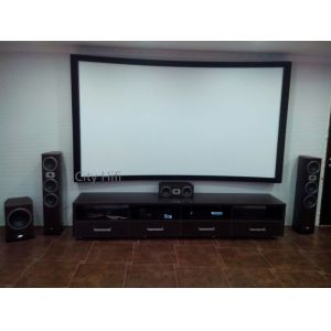 Full New 160 Degree View Angle 110inch Curved Fixed Frame DIY 3D Projector