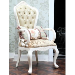 ISO9001 Wedding Antique Wooden Throne Chair Scratch Resistant
