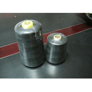 Black Polyester Coats Sewing Thread High Tenacity , Small Cones