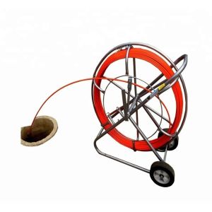 China 100mm 180mm Fiberglass Conduit Rodder FRP Fish Tape With Copper Wire on sale