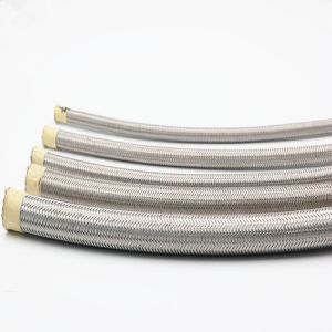 DN13 Stainless Steel Cover Smooth PTFE Hose for Oil / Coolant