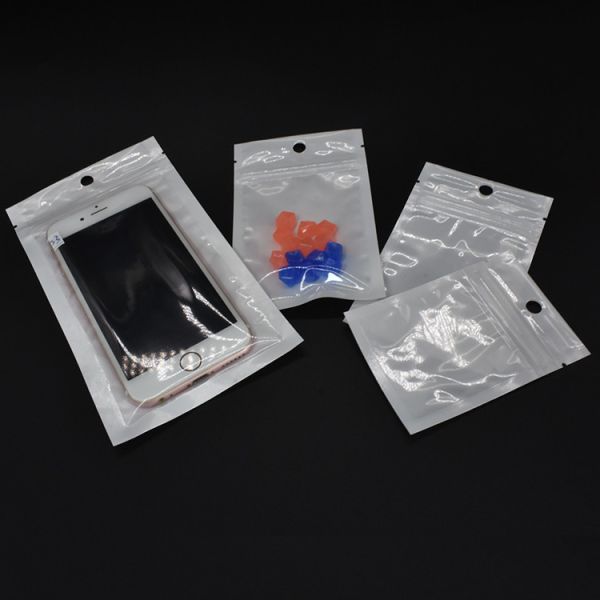 Buy Three Sides Seal Pearl Zipper Plastic Film Bag at wholesale prices