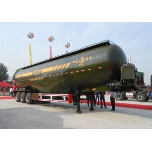 China Cement Bulker Trailer With 50 Tons Loading Capacity , Truck Transporter Trailer 6mm Thickness Steel on sale