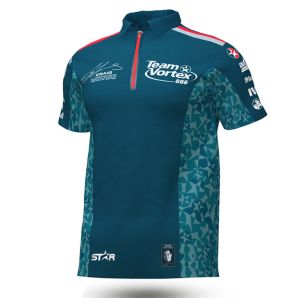 Customized Logo Sports Zip Up Polo Shirt for Auto Racing Wear Cotton/Polyester