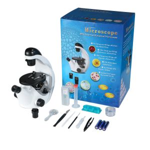 Monocular Kids Inverted Biological Microscope 40x-320x Science Research