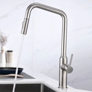 SUS304 Stainless Steel Touch Control Kitchen Faucet With Sensor
