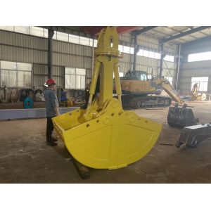 Mechanical Hydraulic Clamshell Excavator Bucket For 24-27 Tons NM400