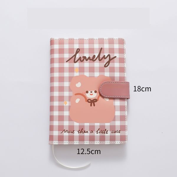 Leather Cute Ins Cartoon Student Color Page Hand Notebook LOGO Customization Accepted