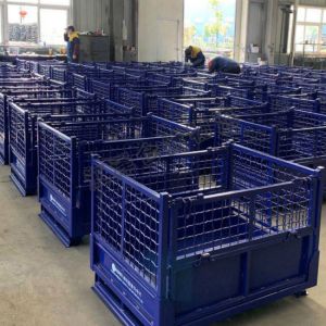 Customized Stillage Pallet Cage 1200mm Height 50kg Capacity 800mm Depth
