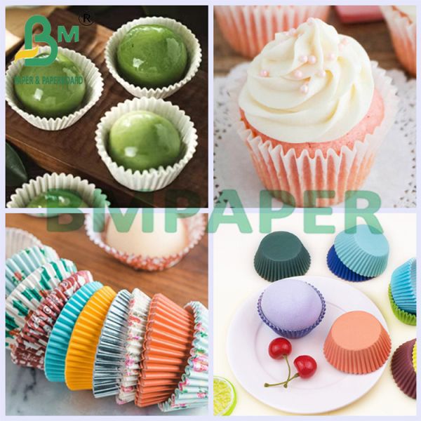40gr Food Grade Colorful Greaseproof Baking Paper For Cupcake Muffin Liner 40gr Food Grade Colorful Greaseproof Baking Paper For Cupcake Muffin Liner