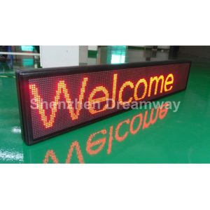 Single Red LED Moving Message Display