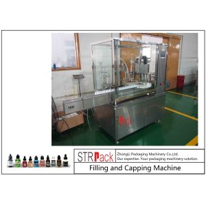 10ml-100ml E-liquid Bottle Filling And Capping Machine With Piston Pump