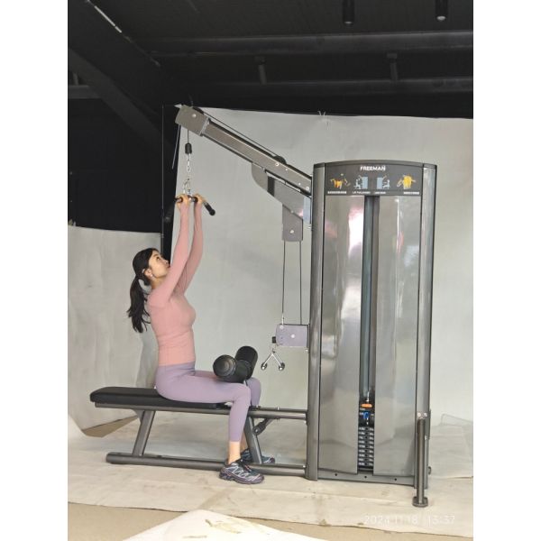 Lat Pulldown and Low Row Commercial Grade Indoor Fitness Equipment with Pin Loaded for Gym Equipment Distribution