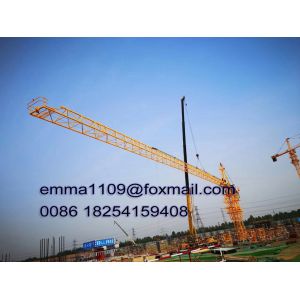 50m Working Jib QTZ63 Tower Crane with 2.5m Block type Mast Section Easy to