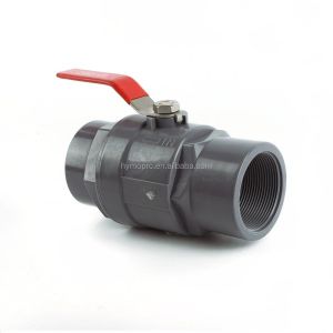 General 1/2 PVC Ball Valve with Steel Handle and 1.0MPA Pressure ASTM/DIN/ASNZ