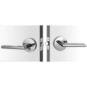Chrome Tubular Locks 60mm or 70mm Backset For Bathroom Doors Zinc Alloy