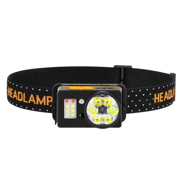 Buy Portable Magnetic Hanging Outdoor Camping Rechargeable Warning Headlamp at wholesale prices