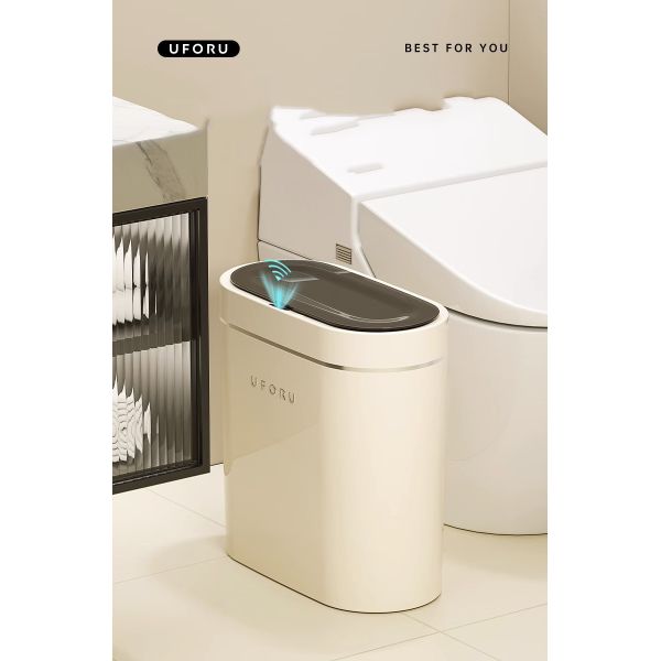 Home 2023 New Toilet Living Room with Cover Narrow Slit From the Electric Intelligent Induction Garbage Can